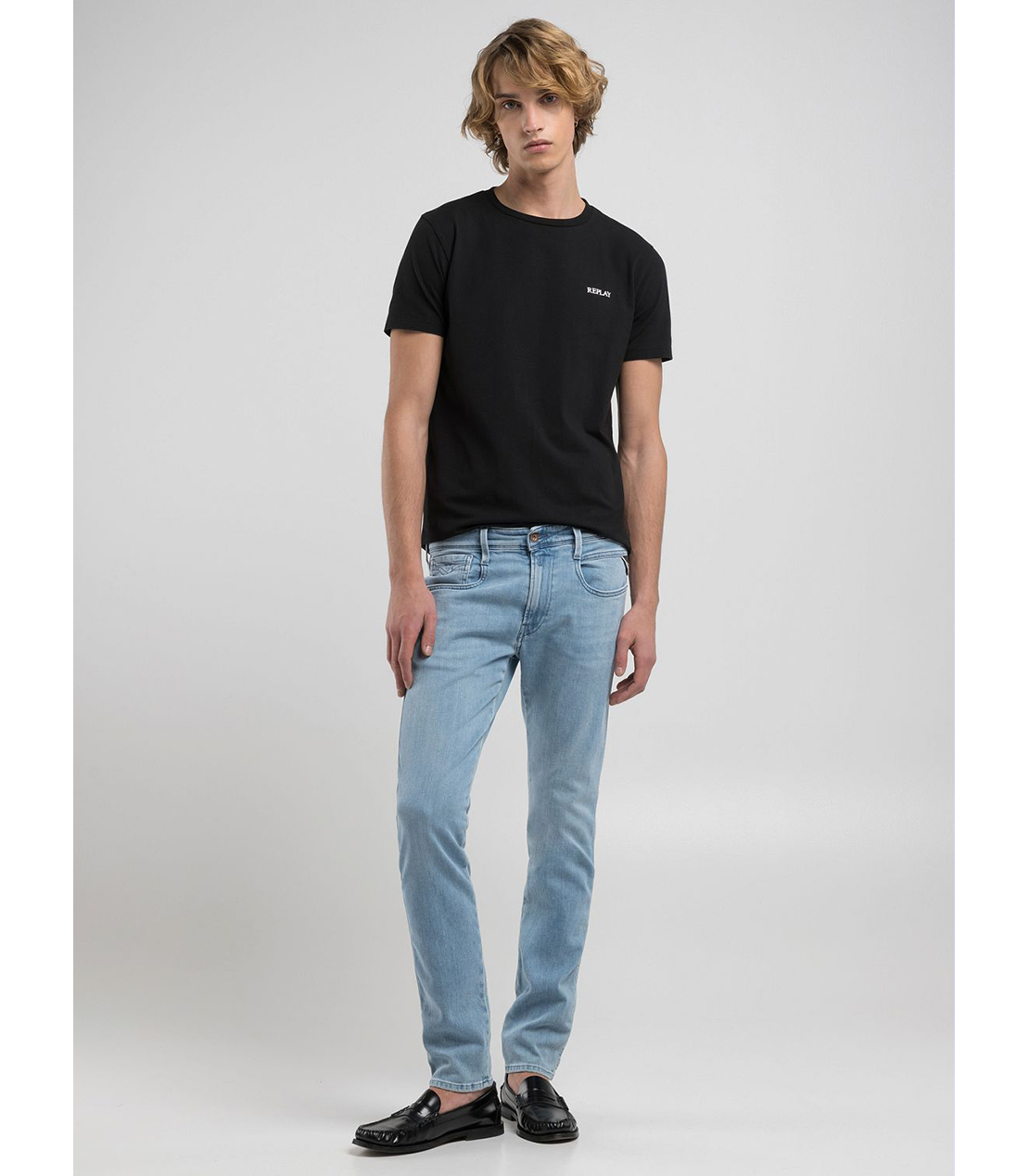 イナン出品 スリムフィットANBASSスーパーソフトストレッチデニム｜REPLAY